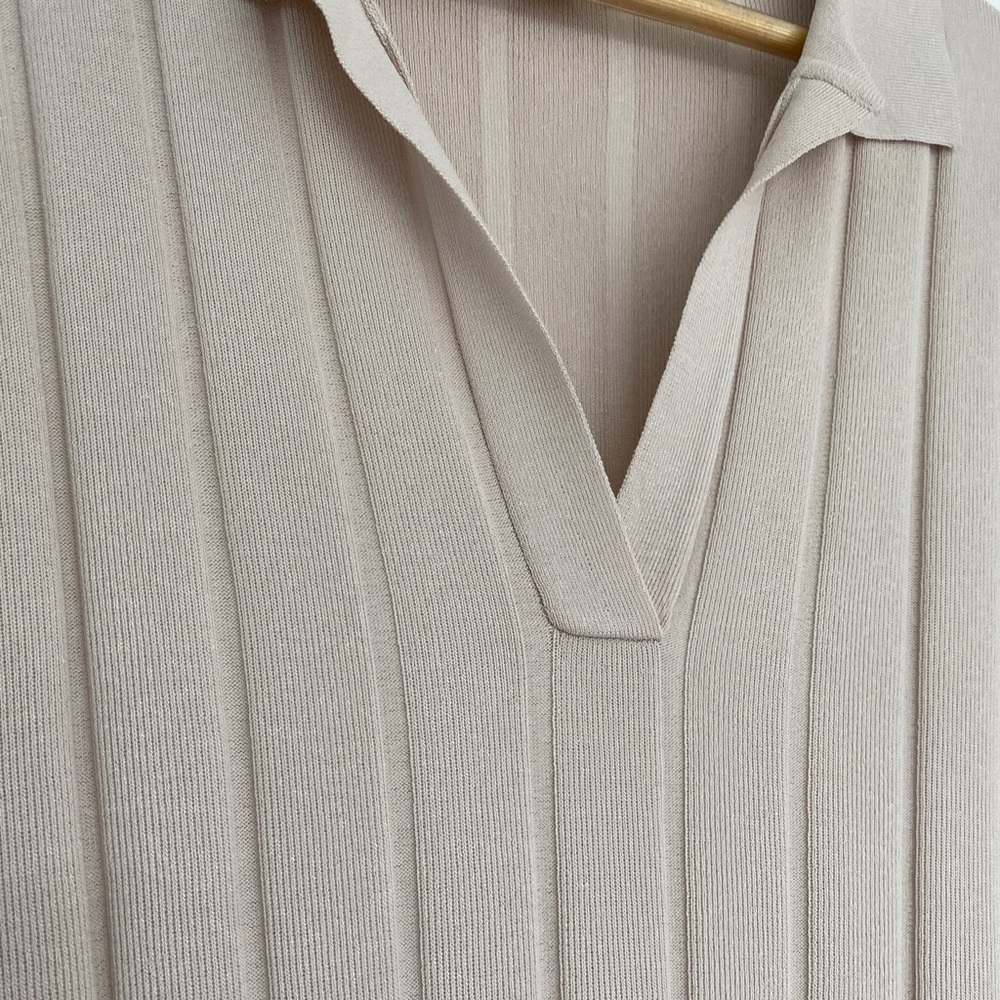 H&M Ribbed Knit Collared Dress - Picture 6 of 7